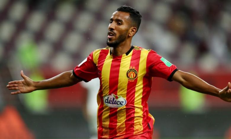 Espérance's Hamdou El Houni celebrating after scoring against Qatar's Al Sad in the 2019 FIFA Club World CUP (I. Al Omari/Reuters)