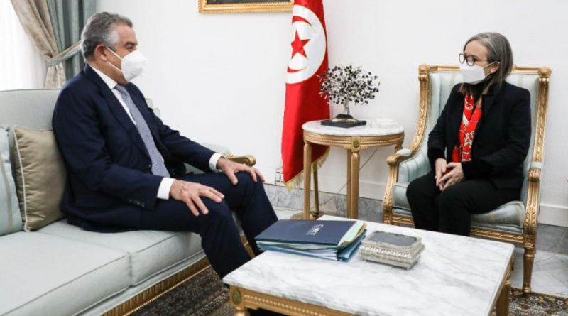 نجلاء بودن تستقبل طارق الشريف رئيس الكنفدرالية التونسية للمؤسسات وصعوبة الظرف الاقتصادي محور اللقاء